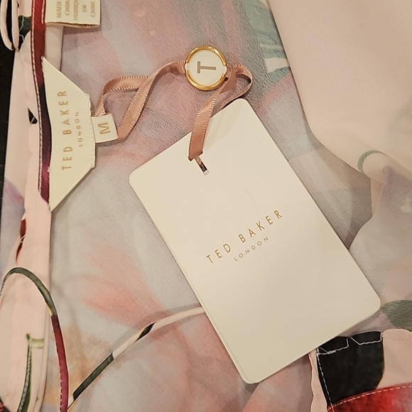 💕TED BAKER💕 Riia Citrus Bloom Cami Top ~ Abstract Floral Print Medium M NWT - Picture 13 of 15